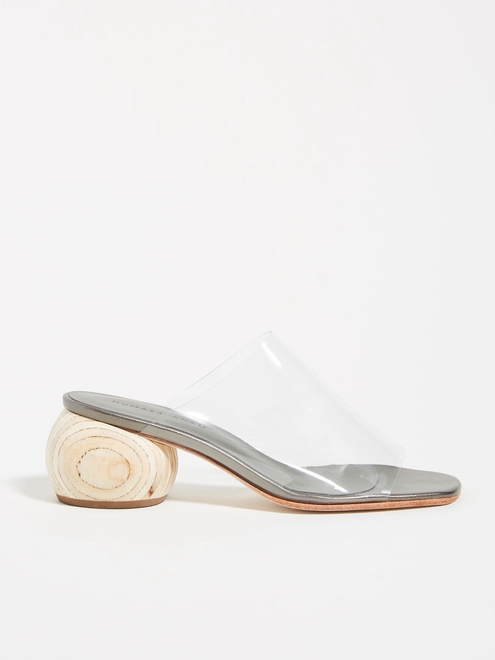 Huma Blanco Clear Heeled Slide Sandals